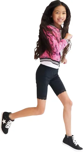 Miniatura 5 de KIDPIK 2 pantalones cortos de ciclismo con ribete de encaje para niñas