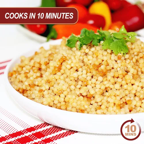 Miniatura 5 de Baron's Pasta tostada de cuscús israelí original, fideos perlados 100% naturales para ensaladas, sopas y guarniciones, cocina en 10 minutos, Kosher