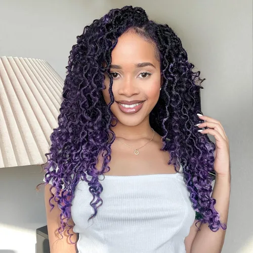 Miniatura 41 de Fulcrum Goddess Locs Cabello de Ganchillo de 10 Pulgadas, 8 Paquetes Nuevo Locs Sintéticos de Ganchillo para Mujeres Negras, Locs de Ganchillo