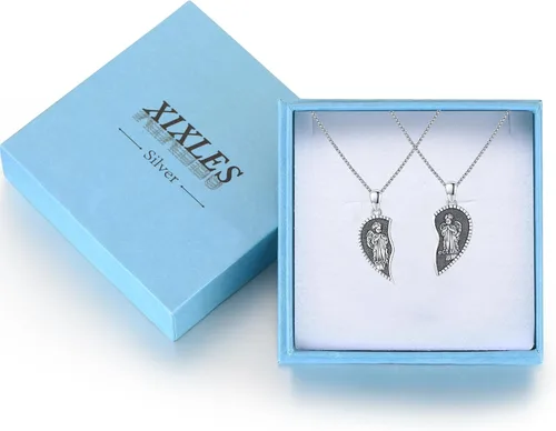 Miniatura 656 de Collar con colgante de plata de ley 925 con medalla de San Patrón, joyería religiosa para hombres y mujeres, con cadena de acero inoxidable 316L