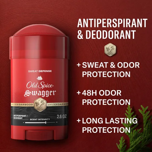 Miniatura 2 de Old Spice Sweat Defense Antitranspirante y desodorante para hombres, protección definitiva del sudor 24/7, aroma de larga duración, suave y sólido
