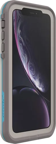 LifeProof Funda para iPhone XR serie FRē – Body Surf (cemento/gargoyl/océano hawaiano), impermeable IP68, protector de pantalla integrado,