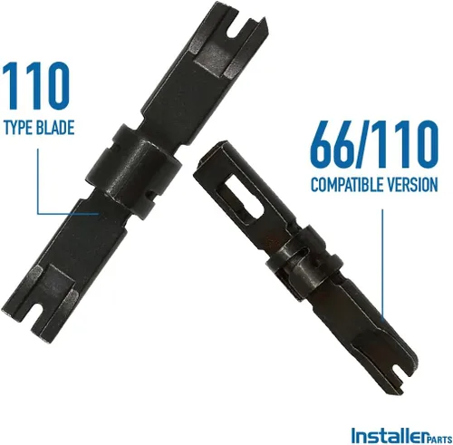 Miniatura 3 de InstallerParts Cuchilla de repuesto para herramienta perforadora 66/110, color negro, perfecta como hoja de repuesto o repuesto