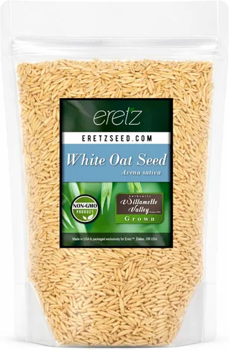 Miniatura 7 de Semilla de avena blanca de Eretz (25 libras) – ¡Elige el tamaño! Granos de avena cultivados en Oregon, sin rellenos, sin recubrimientos, sin