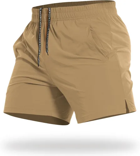 Miniatura 8 de CANGHPGIN Pantalones cortos deportivos de entrenamiento para hombre de 7 pulgadas / 5 pulgadas, de secado rápido, pantalones cortos de correr