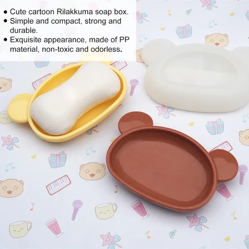 Miniatura 3 de Molde de resina de oso 3D de silicona para manualidades, caja de joyería de forma irregular para aretes, clips, contenedor de almacenamiento