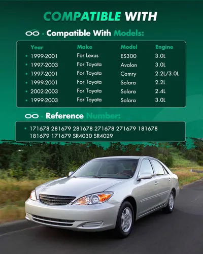 Miniatura 4 de SCITOO Conjunto de amortiguador delantero apto para Lexus ES300 1997-2001, 1997-2001 para Toyota Camry, kit completo de montaje de amortiguador