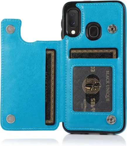 Miniatura 5 de Funda de teléfono para Samsung Galaxy A10e/A20e con protector de pantalla de vidrio templado y tarjetero con soporte para tarjetero, accesorios