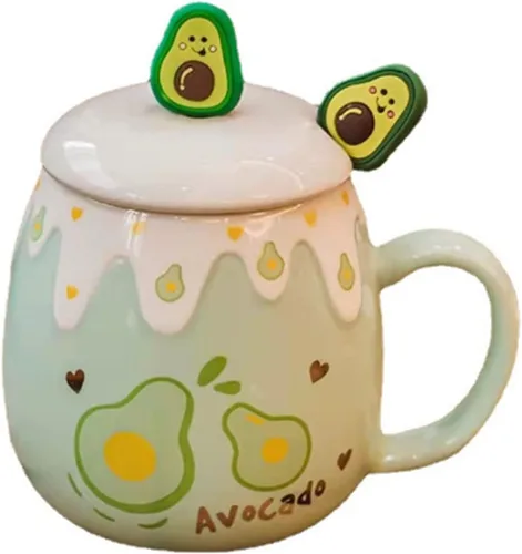 Miniatura 14 de Taza de café de cerámica, diseño de gato negro, hecho a mano, con sombrero de mago, tapa, asa, oficina, hogar, chocolate caliente con leche, regalos