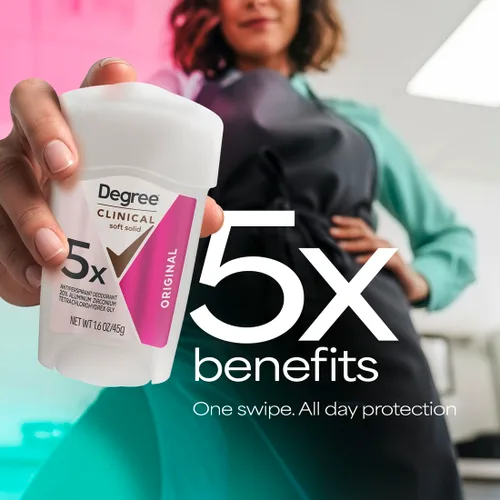 Miniatura 2 de Degree desodorante y antitranspirante con protección clínica, para ducha de 1.7 oz, 5 en 1, 1.7 onza