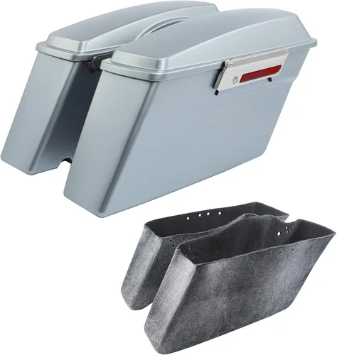 Miniatura 17 de SLMOTO Alforjas rígidas para Harley Electra Road King Glide 1994-2013 peltre Denim