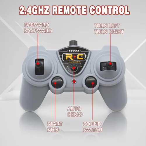 Miniatura 5 de Dollox Ambulancia de control remoto de 1/30, 2.4G RC Play Car Toy 4 Canales, vehículos eléctricos de ambulancia de emergencia con luces, puerta