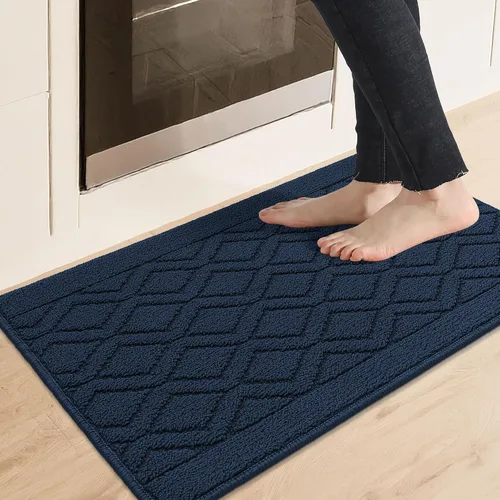 Miniatura 10 de COSY HOMEER Tapete de cocina antideslizantes, absorbentes para el piso, alfombra de cocina lavable, tapete de pie para fregadero, alfombra de Beige