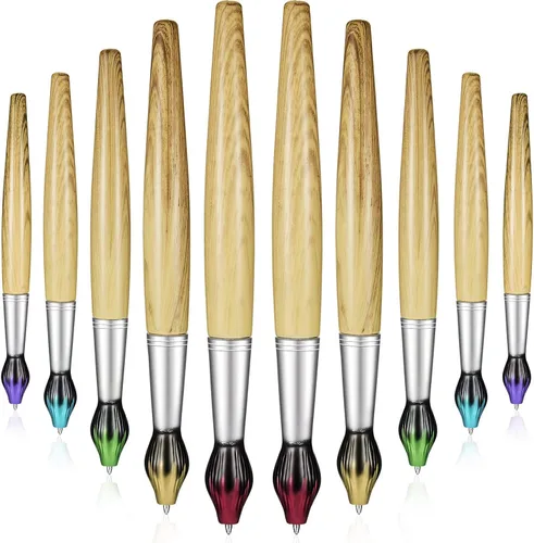 Miniatura 7 de Outus Bolígrafos de pincel de bambú con forma de pincel retráctil, novedosos, regalos de agradecimiento para profesores de arte, suministros