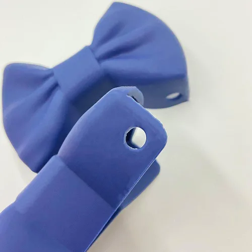 Miniatura 7 de Clip aislante de calor de silicona con pajarita, mini guante para horno, soporte para ollas de protección de dedos, guantes de cocina de cocina, Azul