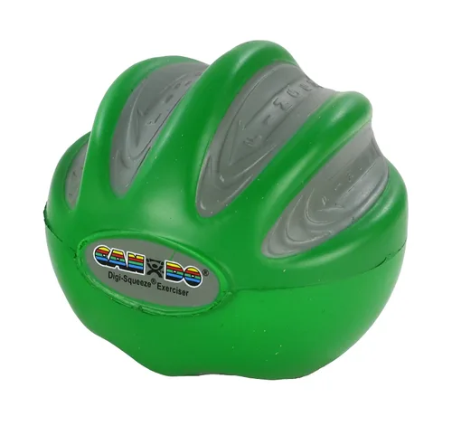 Miniatura 2 de CanDo 10-1995 Digi-squeeze Ejercitador para manos, Grande, M, Verde: Medio, 1