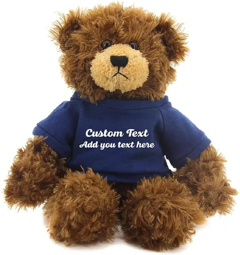 Miniatura 11 de Oso Brandon de chocolate personalizado – Juguete de peluche personalizado de 12 pulgadas – Regalo perfecto de oso personalizado para graduación, San