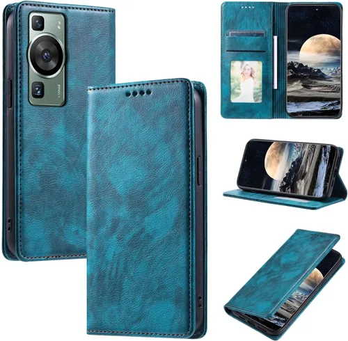 Miniatura 77 de Funda de cuero compatible con Google Pixel 7, compatible con Google Pixel 7 5G GVU6C GQML3 Flip Folio PU Funda de cuero negro