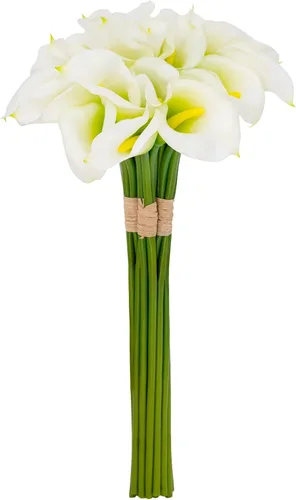 Miniatura 22 de Flores artificiales/falsas/sintéticas, rosas con 2 flores, coral, 10 unidades para bodas, hogar, fiestas, restaurantes
