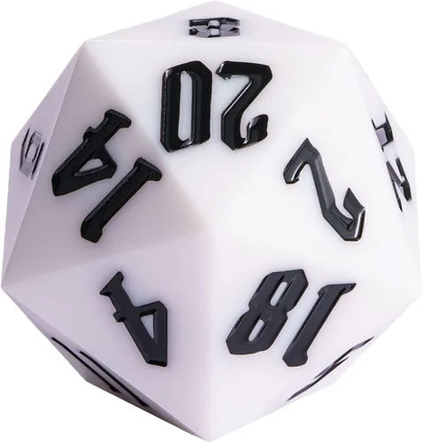 Miniatura 18 de 55mm dados de 20 lados DND, dados gigantes D20 D&D poliédricos grandes D20 con caja de regalo de dados para Dungeons and Dragons, juegos de mesa RPG