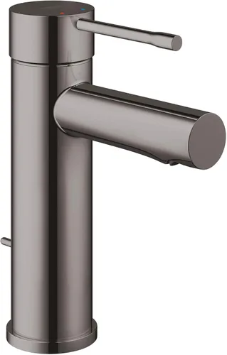 GROHE 32216A0A Essence, grifo de baño de tamaño S de un solo agujero de un solo mango, 1.2 GPM, grafito duro (negro pulido)