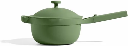 Miniatura 15 de Our Place Perfect Pot Olla de cerámica de 5.5 cuartos de galón con tapa y espátula Utensilios de cocina patentados 8 en 1, antiadherentes, sin