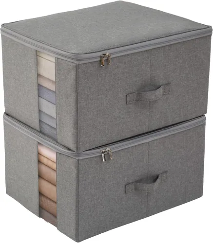 Miniatura 17 de Almacenamiento debajo de la cama con ventana transparente/tela resistente 600D, bolsas de almacenamiento debajo de la cama para ropa, ropa, manta