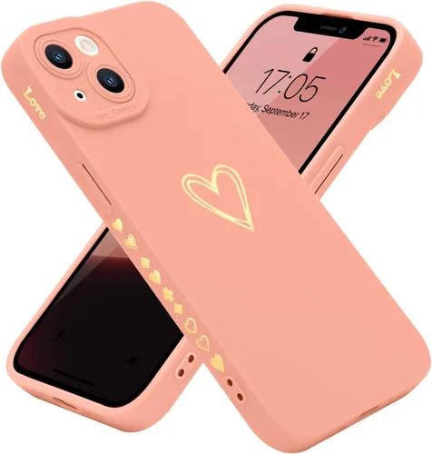 Miniatura 25 de Teageo Funda compatible con iPhone 13 Pro de 6.1 pulgadas para mujeres y niñas, bonito corazón de amor de lujo