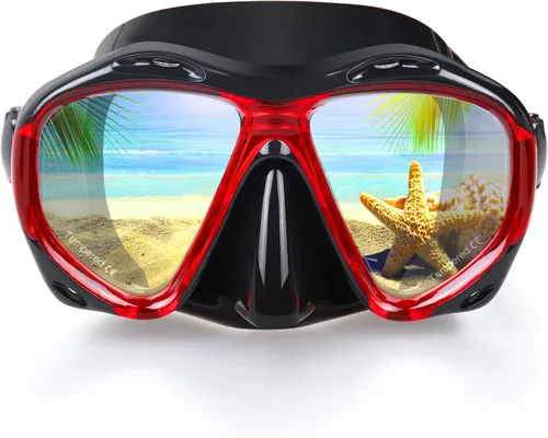 Miniatura 20 de Máscara de buceo panorámica HD para natación, gafas de buceo antivaho, máscara de buceo de vidrio templado, gafas de natación para adultos y jóvenes