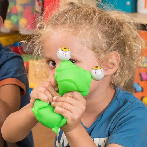Miniatura 6 de IPIDIPI TOYS Flippy Frog Squishy Eye Popping - Rellenos para Calcetines Squishy - Divertido Juguete Sensorial Fidget para Apretar, Recuerdos