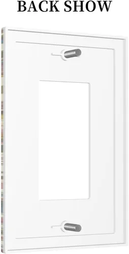 Miniatura 969 de Placa Decorativa de Pared de Granja Rústica con Cuerno de Madera para Puerta de Granero 1 Banda Duplex Cubiertas de Toma Eléctrica Soltera