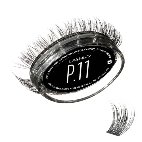 Miniatura 18 de Lashify Plushy - Pestañas postizas de 10 mm de gasa en negro, pestañas falsas fáciles de hacer DIY para un aspecto voluminoso pero aún natural