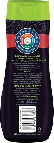 Miniatura 2 de FURminator Sensitive Skin Ultra Premium Champú para Perros, 16 Oz.