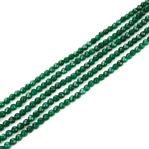 Miniatura 4 de Adabele GH-E10 - 120 piedras preciosas curativas de jade verde esmeralda natural de 0.236 pulgadas (0.236 in), cuentas sueltas redondas facetadas
