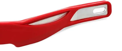 Miniatura 5 de Paramanos universales para motocicletas, protectores de manillar, guardamanos con cepillo, protector de manijas, parabrisas, protector contra Rojo