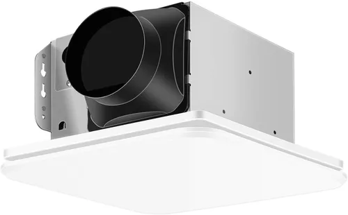 JOEAONZ Extractor de Baño 110CFM con Diseño de Rejilla Oculta, Sistema de Ventilador de Ventilación de Techo Silencioso Ultra 1.0 Sones - Extractor