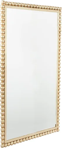 Miniatura 4 de CosmoLiving by Cosmopolitan Espejo de pared de metal para habitación, espejo de entrada con detalles de cuentas, espejo montado en la pared 24 x 1 x
