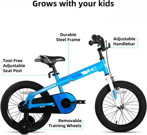 Miniatura 2 de JOYSTAR Whizz Kids Bike 12-20 Inch Kids' Bicycle for Toddler and Kids Ages 2-10 Years Old, BMX Style Boys Bike with Training Wheels, Multiple