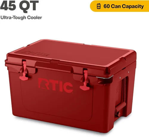 Miniatura 2 de RTIC Caja de hielo portátil con aislamiento duro para playa, bebidas, bebidas, campamento, picnic, pesca, barco, barbacoa