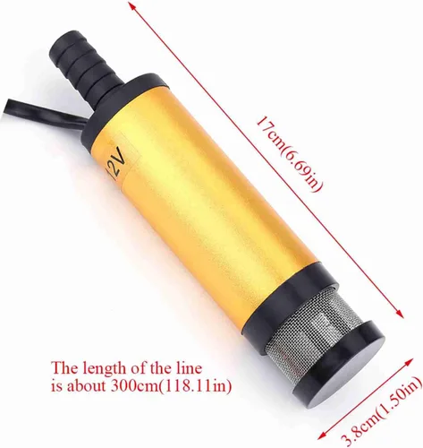 Miniatura 5 de Bomba de agua sumergible DC 12V, bomba de transferencia de agua de 12 V, mini bomba de agua 8500R/M , bomba de sumidero pequeña portátil, bomba