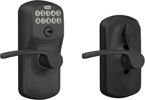 Miniatura 9 de SCHLAGE FE595VCAM716ACC FE595VCAM/ACC 716 cerradura de teclado para puerta, con manija Accent, flexible, bronce envejecido