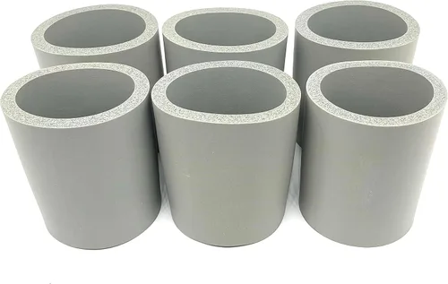 Pen Kit Mall - Enfriador de latas de espuma gruesa en blanco de la vieja escuela no plegable (gris, 6)