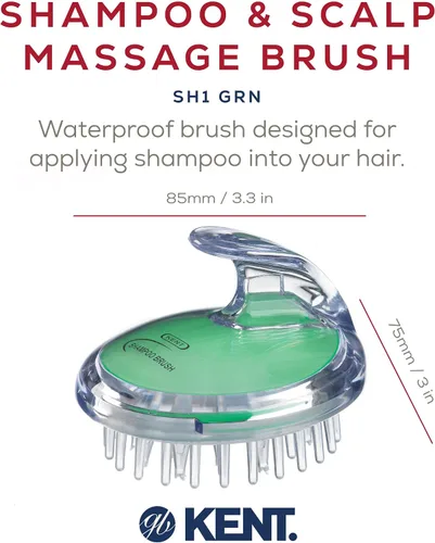 Miniatura 2 de KENT SH1 - Champú/acondicionador, masaje del cuero cabelludo y cepillo húmedo para ducha para el crecimiento del cabello, 42 cerdas de goma suave