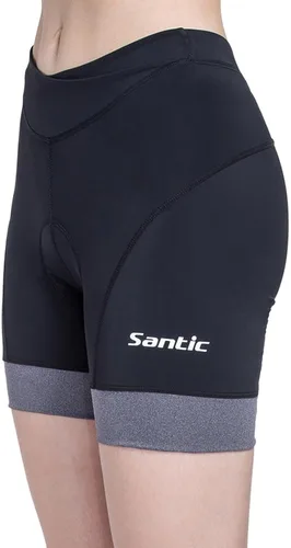 Miniatura 3 de Santic - Pantalones cortos de ciclismo para mujer con acolchado de gel 4D