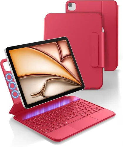 Miniatura 11 de Dexnor Funda para iPad Air de 11 pulgadas con teclado M4/M3/M2 (2026/2025/2024) y iPad Pro 11 (4ª/3ª/2ª/2ª/1ª generación) y iPad Air 5ª/4ª Negro