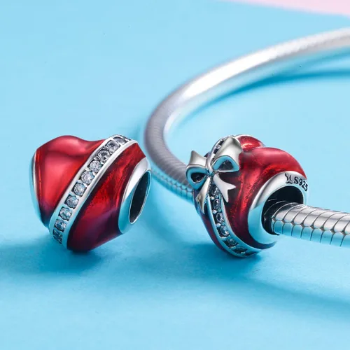 Miniatura 2 de BISAER Dijes de plata de ley 925 para pulseras, taza de café de gato, flor de rosa, cuentas de animales, joyería de regalo para mujeres
