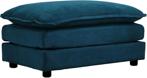Miniatura 25 de Sofá seccional modular convertible de 76.7", sofás de dos plazas de chenilla con asiento profundo y cojines tipo loveseat para sala de estar, Beige