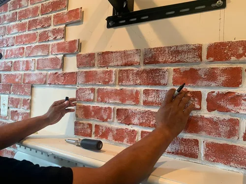 Miniatura 5 de Paneles de pared 3D, paneles de ladrillo sintético para interiores y exteriores, azulejos de ladrillo sintético con diseño rústico y diseño