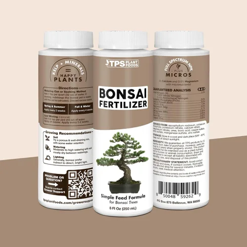 Miniatura 7 de Fertilizante para Bonsái, alimento líquido para plantas para un crecimiento saludable y raíces fuertes en todos los árboles de bonsái, de TPS Plant