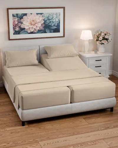 Miniatura 26 de Juego de sábanas tamaño King para RV de 72" x 80" - Sábanas de 4 piezas para cama RV Short Queen - Ultra suaves, transpirables y refrescantes - 01
